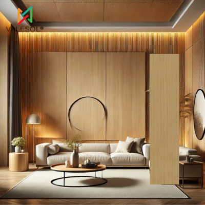 4 Panel de carbón de bambu beige